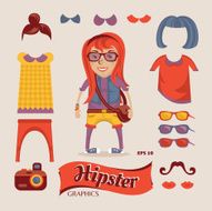 Hipster pretty girl