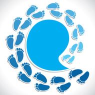 creative foot background