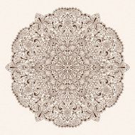 Vector Abstract Floral Design Element