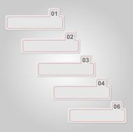 Vector paper stickers Banners