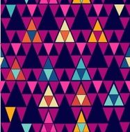 Unusual colorful retro hipsters triangle seamless pattern background vector file N2