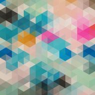 Retro pattern of geometric shapes N59