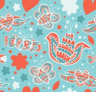 Floral ornate pattern with many cute details N3