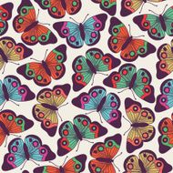 seamless pattern with butterflies N64