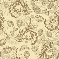 Seamless vector floral pattern N23