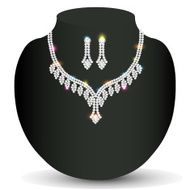 wedding silver necklace
