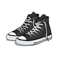 vector black gumshoes