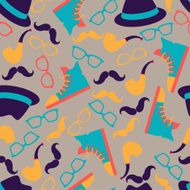Hipster style seamless pattern N3