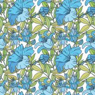 Cute floral seamless pattern background N43