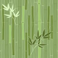 Seamless green bamboo pattern