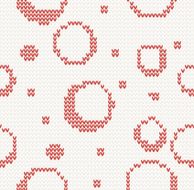 knitted seamless christmas pattern circles