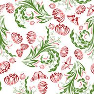 Seamless Floral Pattern N868