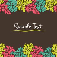 Colorful abstract seamless frame