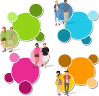 cartoon young people N10