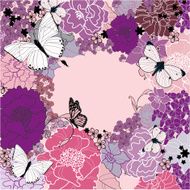 background for the design of flowers Vector illustration