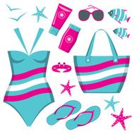 Fashionable set with a swimming suit N3