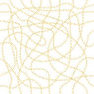 Gold chain seamless vector background N2