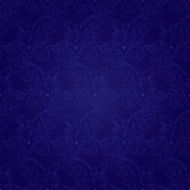 Floral vintage seamless pattern on violet Vector background