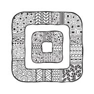 squares with an abstract pattern