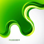 Abstract green wavy background