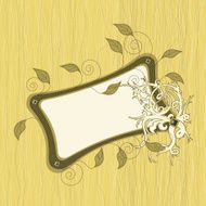 Ornate floral banner N2