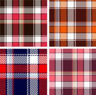 Textured tartan plaid