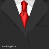 vector of black suit