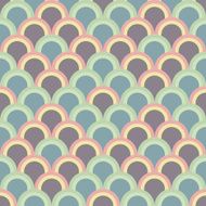 Abstract background with half circles Seamless vector pattern N2