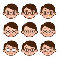 Expression set of men N3