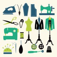 sewing icons - Illustration