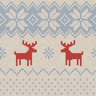 Seamless Knitted Christmas Pattern N4
