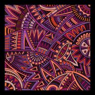 Abstract vector tribal ethnic pattern N19