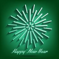 Abstract fireworks green Starry