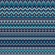 Seamless Fair Isle Knitted Pattern Festive and Fashionable Sweater Design N2