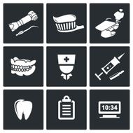 Stomatology Vector Icons Set