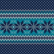 Seamless Knitted Pattern Festive and Fashionable Sweater Design N7