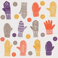 Woolly winter mittens and gloves