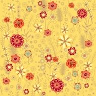 Seamless floral vector pattern N22