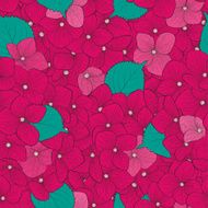 Beautiful seamless background with flower hydrangea N2