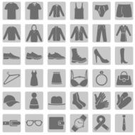 Vector Set of Wear Icons N12