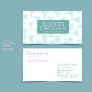 simple casual vector business card set N3