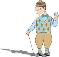 OLD FASHIONED GOLFER