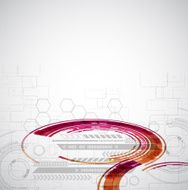 Abstract technology background with color lights
