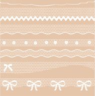 Decorative lace dividers vector illustration N3