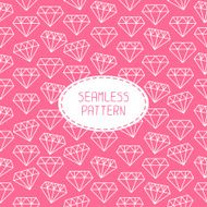 Vector seamless retro pattern with vintage hipster diamond