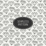 Vector seamless retro pattern with vintage hipster diamond N2