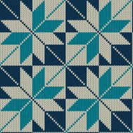 Vintage style knitting seamless pattern N2