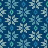 Seamless knitted pattern with snowflakes N3