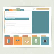 Flat web page blog portfolio Vector background N4