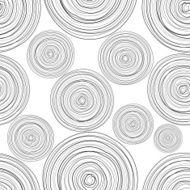 Black and white circles seamless pattern N2